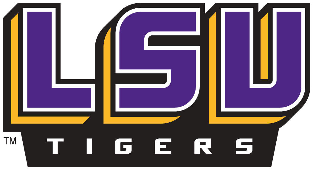 LSU Tigers 2002-Pres Wordmark Logo v2 iron on transfers for fabric
